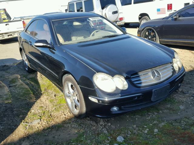 WDBTJ65J45F131787 - 2005 MERCEDES-BENZ CLK 320C BLACK photo 1