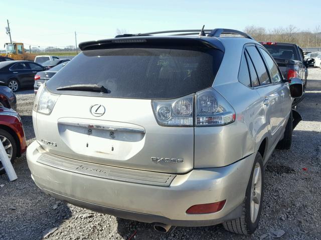 2T2GA31U94C005462 - 2004 LEXUS RX 330 SILVER photo 4