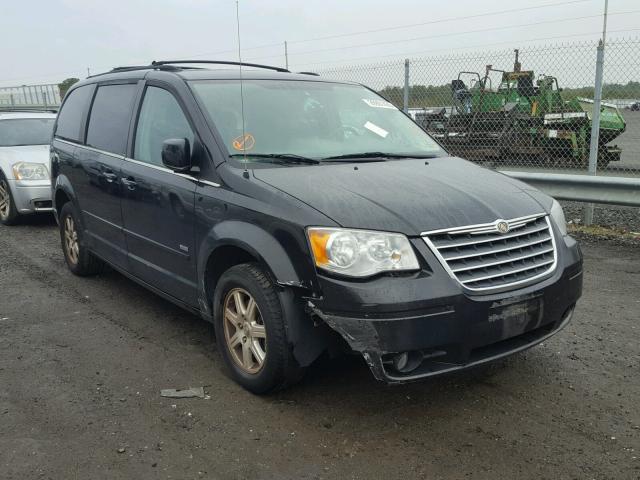 2A8HR54P18R815640 - 2008 CHRYSLER TOWN & COU BLACK photo 1