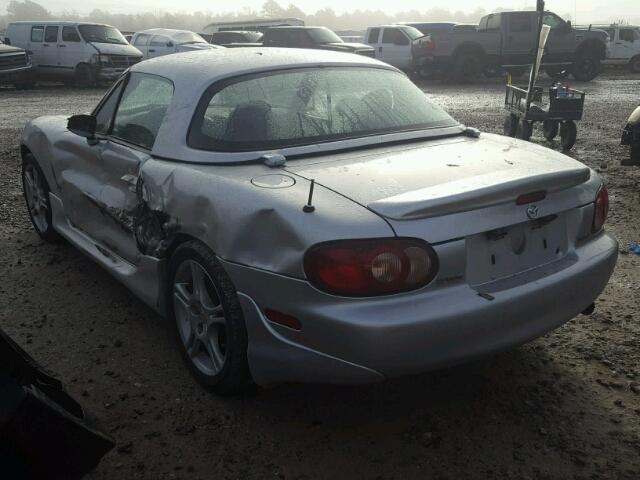 JM1NB353040403549 - 2004 MAZDA MX-5 MIATA SILVER photo 3