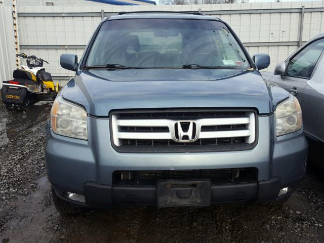 2HKYF18656H544697 - 2006 HONDA PILOT EX BLUE photo 9