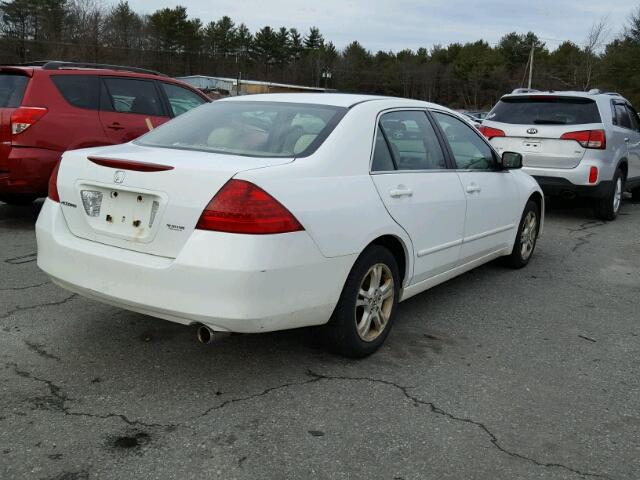 1HGCM563X6A109411 - 2006 HONDA ACCORD SE WHITE photo 4