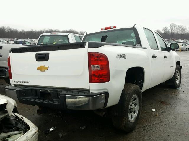 3GCPKPE79DG256291 - 2013 CHEVROLET SILVERADO WHITE photo 4