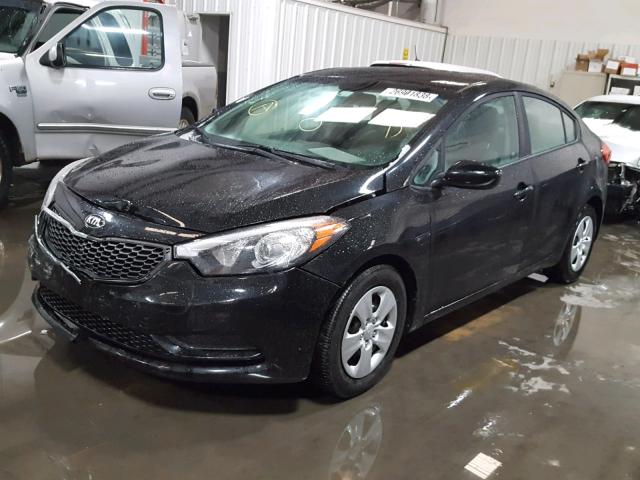 KNAFK4A66F5401737 - 2015 KIA FORTE LX BLACK photo 2