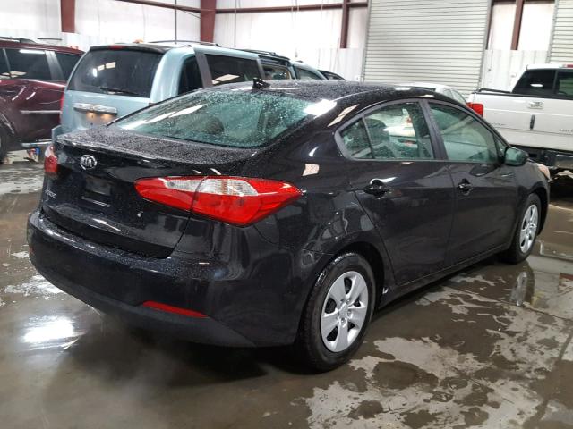 KNAFK4A66F5401737 - 2015 KIA FORTE LX BLACK photo 4