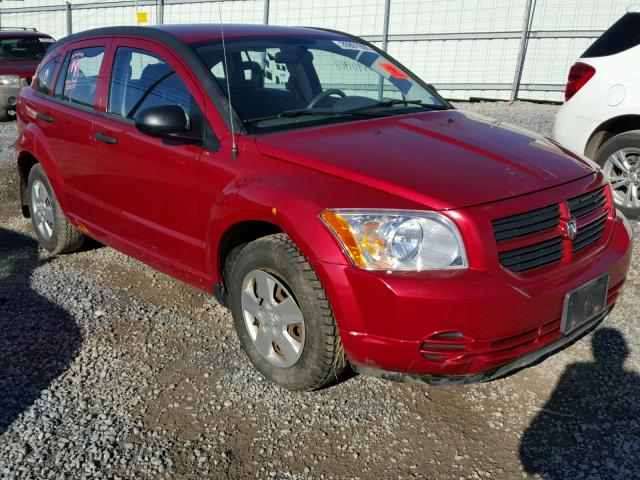 1B3HB28B77D307118 - 2007 DODGE CALIBER RED photo 1