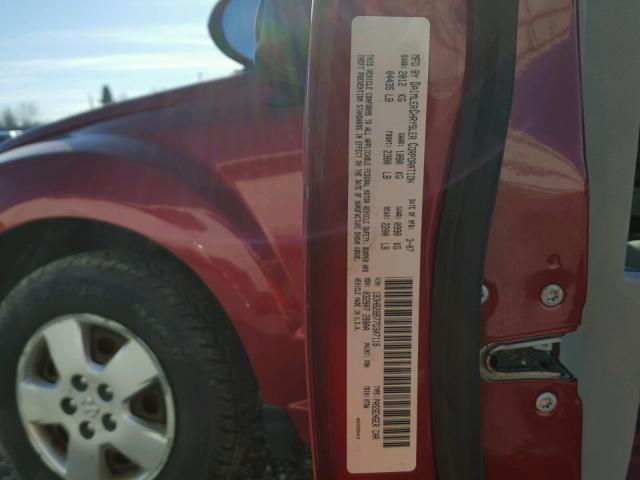 1B3HB28B77D307118 - 2007 DODGE CALIBER RED photo 10