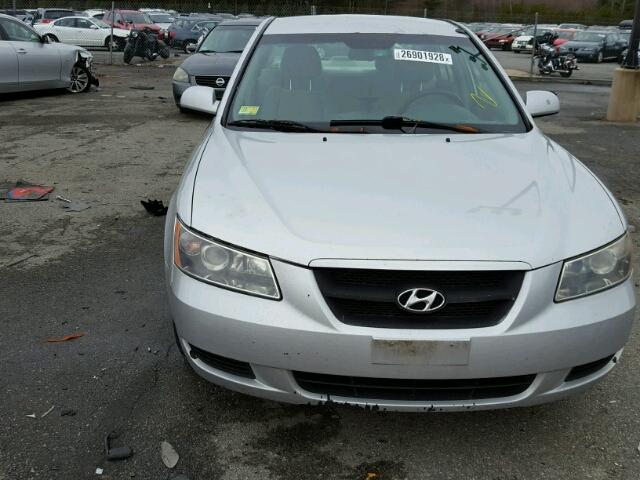 5NPET46C67H205440 - 2007 HYUNDAI SONATA GLS SILVER photo 9