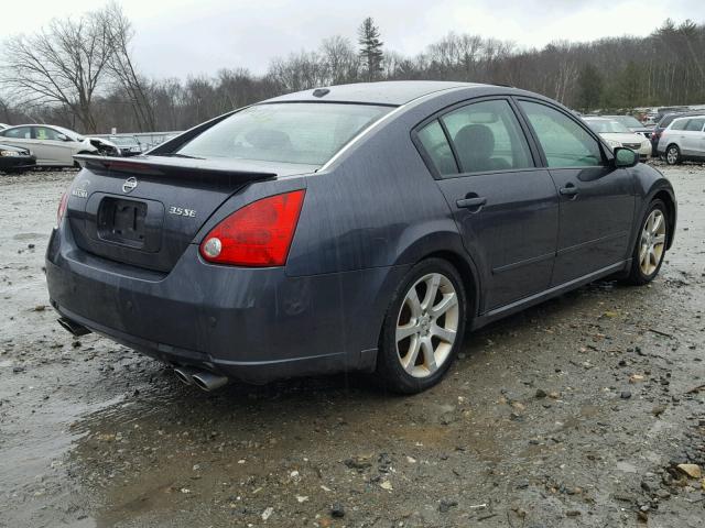 1N4BA41E08C817721 - 2008 NISSAN MAXIMA SE BLUE photo 4