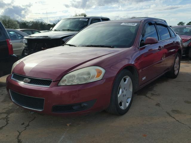 2G1WD58C769206319 - 2006 CHEVROLET IMPALA SUP RED photo 2