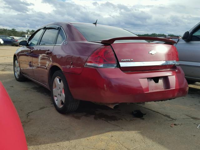 2G1WD58C769206319 - 2006 CHEVROLET IMPALA SUP RED photo 3