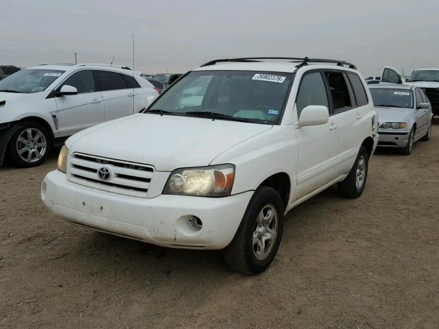 JTEGD21A340099470 - 2004 TOYOTA HIGHLANDER WHITE photo 2