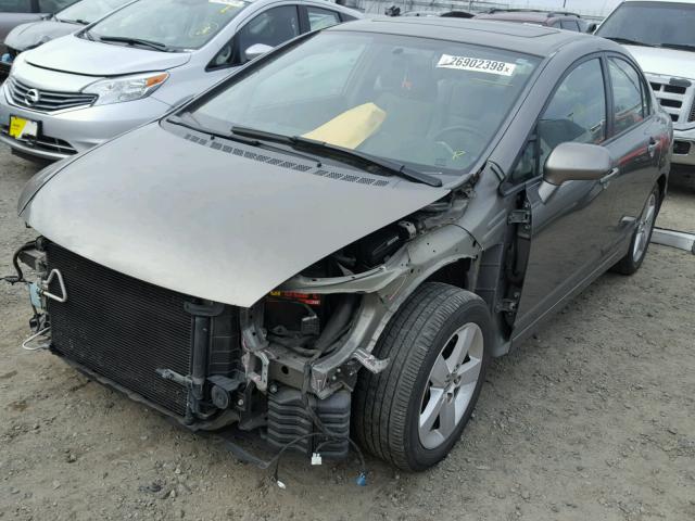 1HGFA16807L135323 - 2007 HONDA CIVIC EX GRAY photo 2