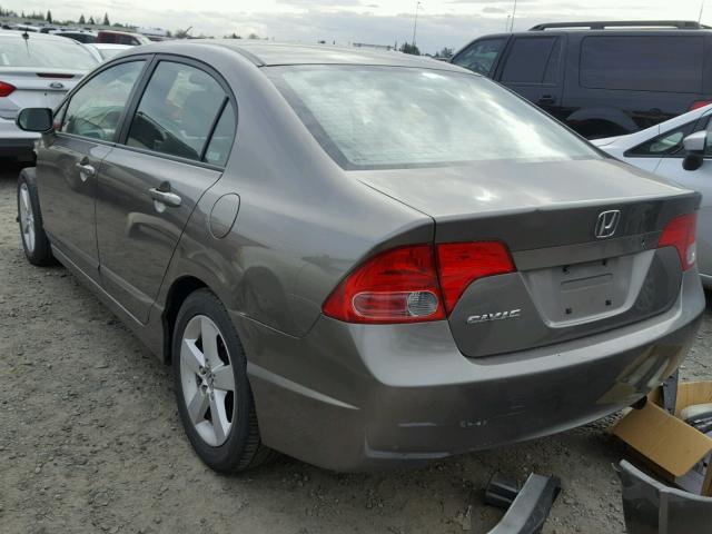 1HGFA16807L135323 - 2007 HONDA CIVIC EX GRAY photo 3