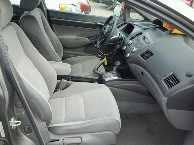 1HGFA16807L135323 - 2007 HONDA CIVIC EX GRAY photo 5