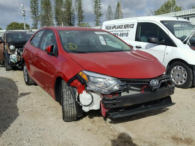 2T1BURHE0GC545987 - 2016 TOYOTA COROLLA L RED photo 1