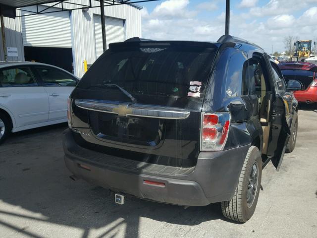 2CNDL13F156140647 - 2005 CHEVROLET EQUINOX LS BLACK photo 4