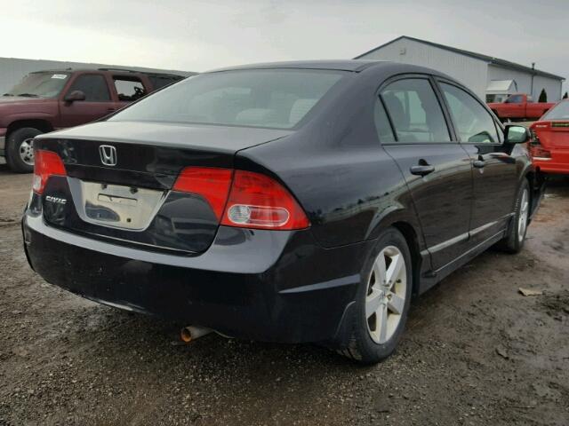 1HGFA16828L002273 - 2008 HONDA CIVIC EX BLACK photo 4