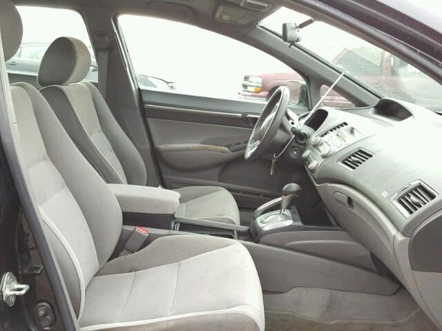 1HGFA16828L002273 - 2008 HONDA CIVIC EX შავი ფოტო 5