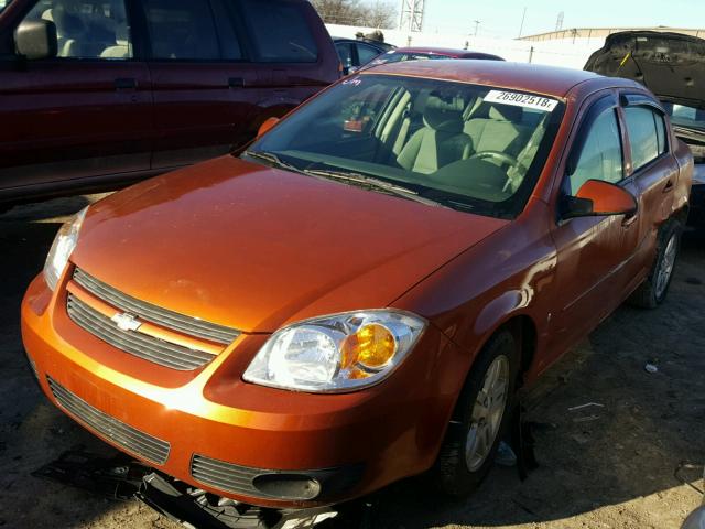 1G1AL55F567663787 - 2006 CHEVROLET COBALT LT ORANGE photo 2