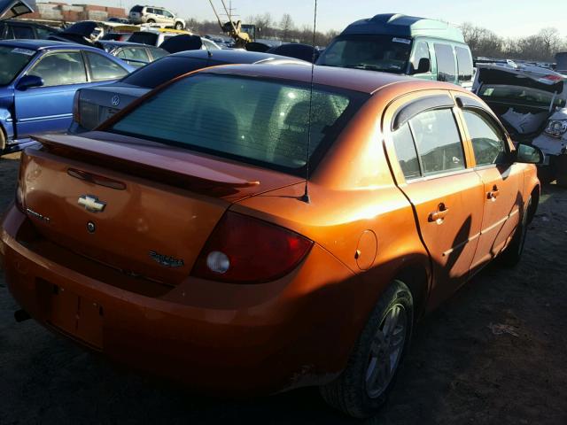 1G1AL55F567663787 - 2006 CHEVROLET COBALT LT ORANGE photo 4