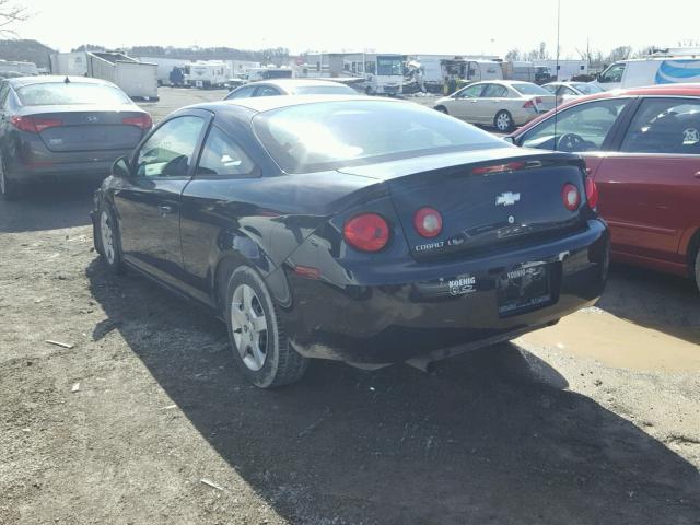 1G1AK15F767815192 - 2006 CHEVROLET COBALT LS BLACK photo 3