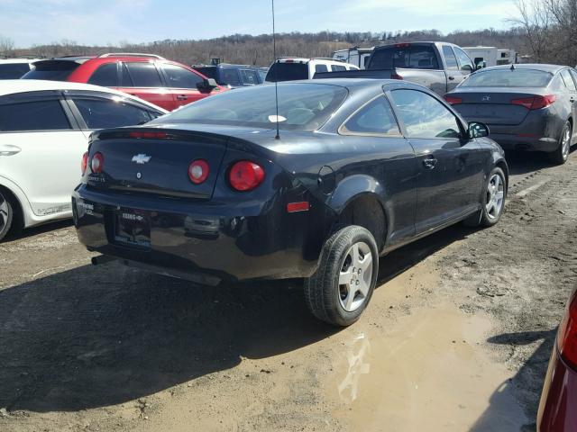 1G1AK15F767815192 - 2006 CHEVROLET COBALT LS BLACK photo 4