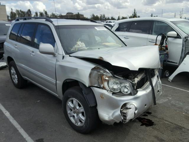 JTEGF21A730091140 - 2003 TOYOTA HIGHLANDER SILVER photo 1