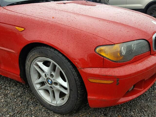 WBABD334X4PL03715 - 2004 BMW 325 CI RED photo 9