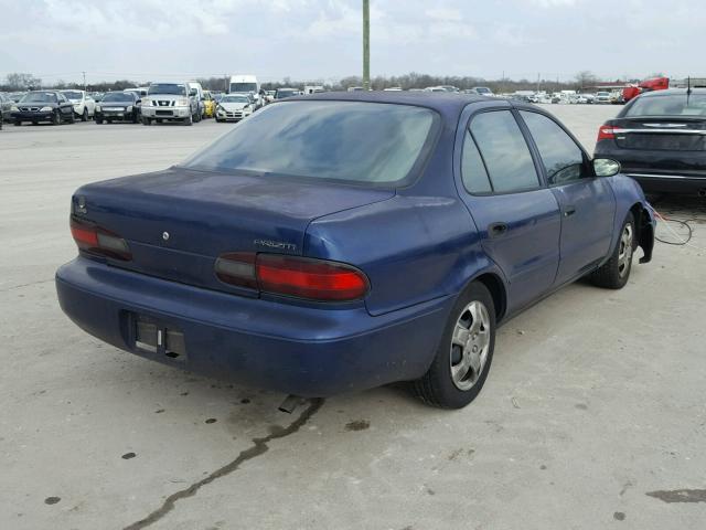 1Y1SK5267VZ409032 - 1997 GEO PRIZM BASE BLUE photo 4