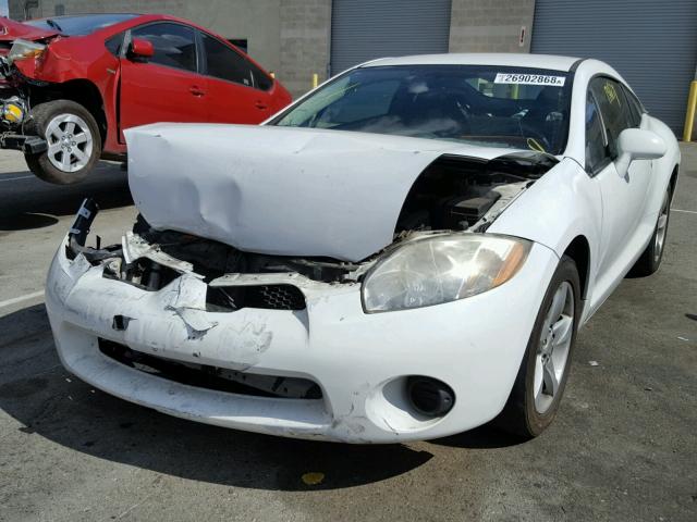 4A3AK24F78E002719 - 2008 MITSUBISHI ECLIPSE GS WHITE photo 2