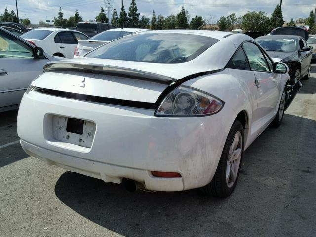 4A3AK24F78E002719 - 2008 MITSUBISHI ECLIPSE GS WHITE photo 4