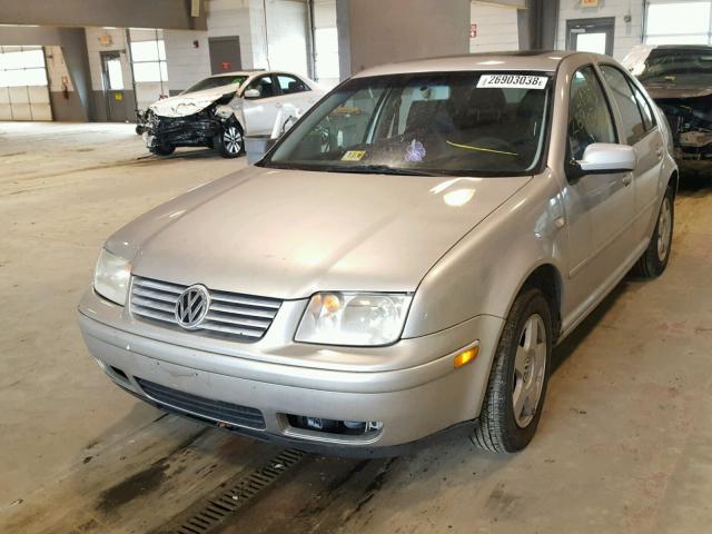 3VWSK69M32M148104 - 2002 VOLKSWAGEN JETTA GLS SILVER photo 2