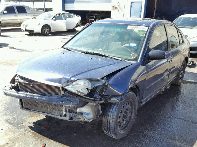 2HGES26793H547396 - 2003 HONDA CIVIC EX ლურჯი ფოტო 2