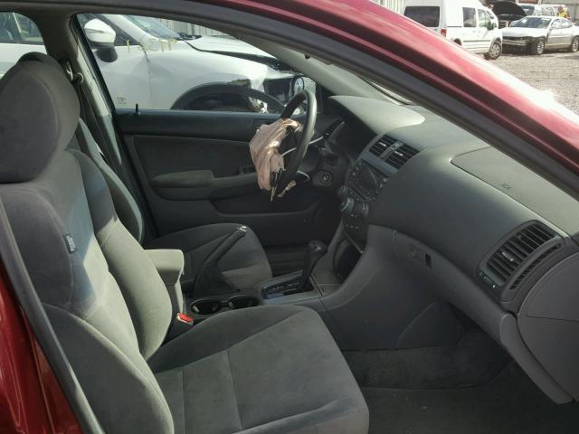 1HGCM56705A134755 - 2005 HONDA ACCORD EX RED photo 5