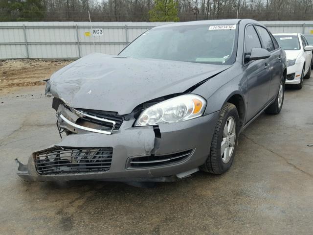 2G1WT58K489202502 - 2008 CHEVROLET IMPALA LT GRAY photo 2