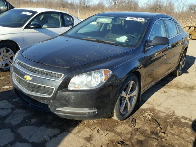 1G1ZC5E0XCF167934 - 2012 CHEVROLET MALIBU 1LT BLACK photo 2