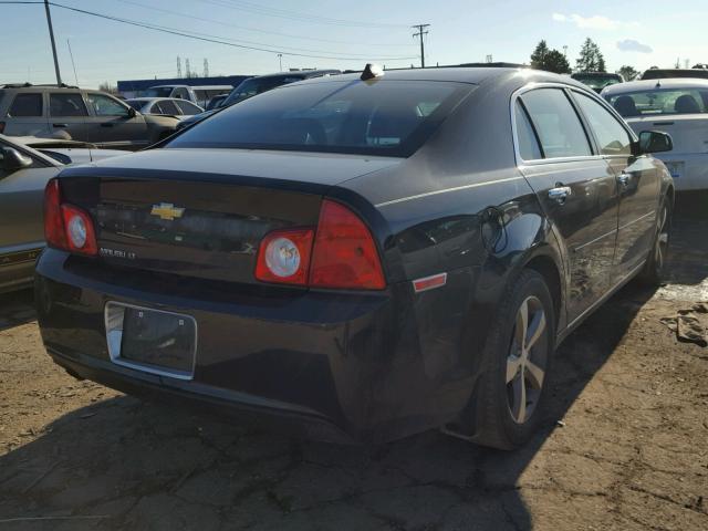 1G1ZC5E0XCF167934 - 2012 CHEVROLET MALIBU 1LT BLACK photo 4