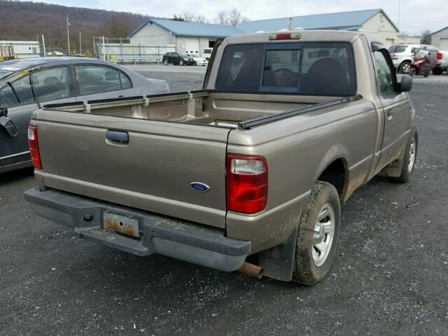 1FTYR10U33TA12261 - 2003 FORD RANGER TAN photo 4