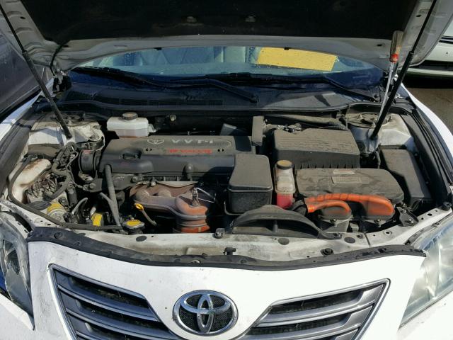 4T1BB46K38U036851 - 2008 TOYOTA CAMRY HYBR WHITE photo 7