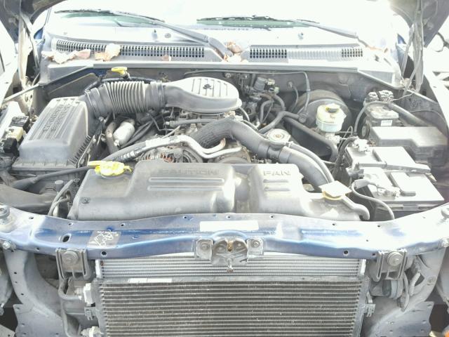 1B4HS28Z7YF123859 - 2000 DODGE DURANGO BLUE photo 7