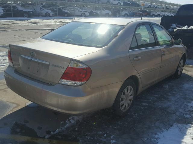 4T1BE30K16U694479 - 2006 TOYOTA CAMRY LE GOLD photo 4