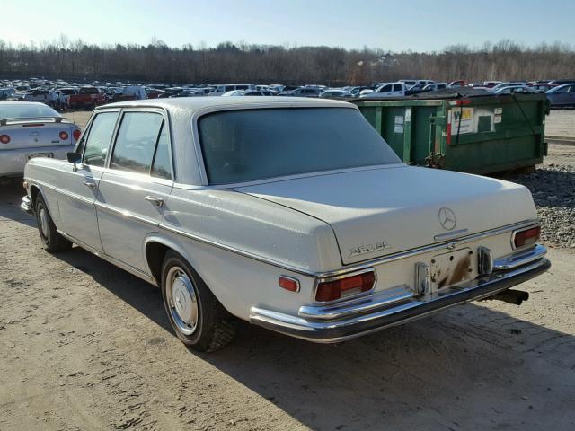 10801912016147 - 1969 MERCEDES-BENZ 280 SE WHITE photo 3