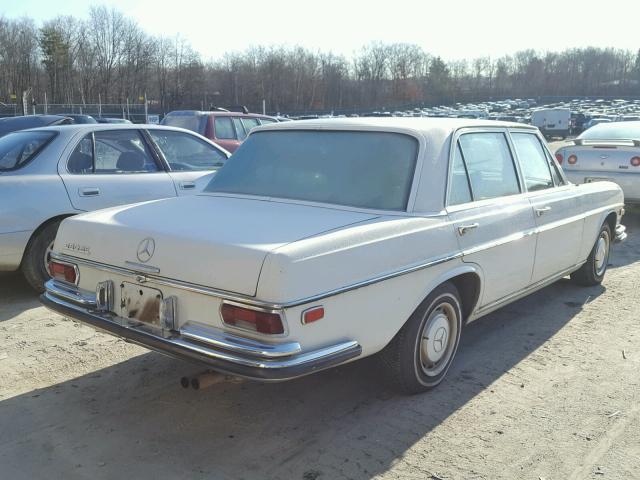 10801912016147 - 1969 MERCEDES-BENZ 280 SE WHITE photo 4