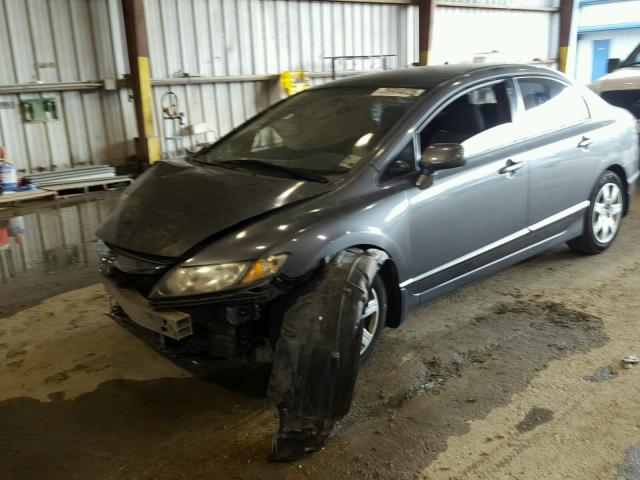 2HGFA16529H310760 - 2009 HONDA CIVIC LX GRAY photo 2