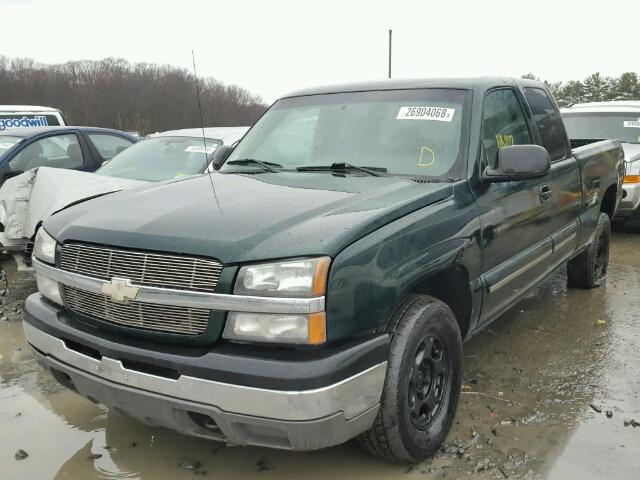 2GCEK19TX41275971 - 2004 CHEVROLET SILVERADO GREEN photo 2