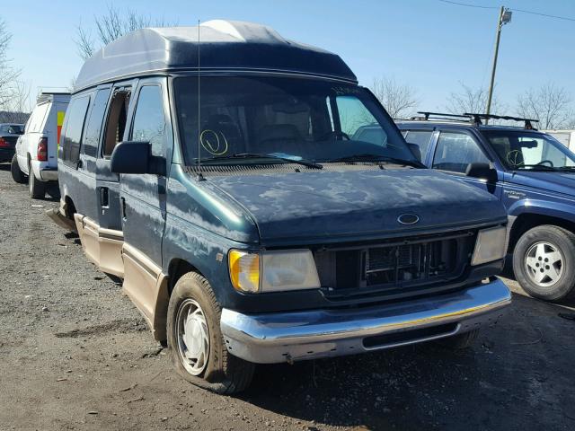 1FDRE14W3YHA31409 - 2000 FORD ECONOLINE GREEN photo 1