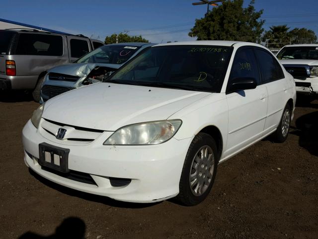 2HGES165X4H524025 - 2004 HONDA CIVIC LX WHITE photo 2