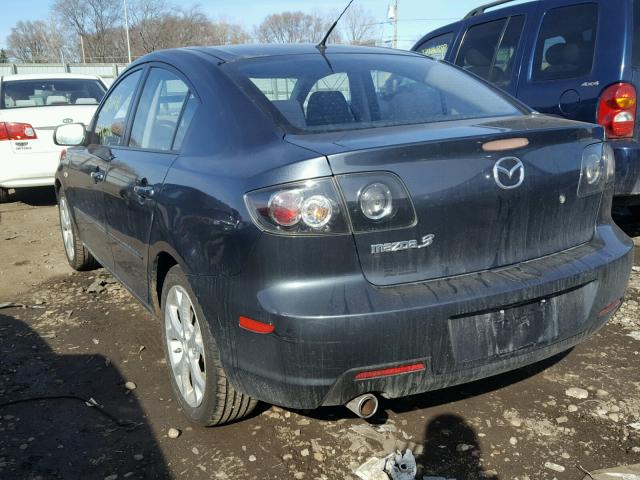 JM1BK32F881120527 - 2008 MAZDA 3 I CHARCOAL photo 3