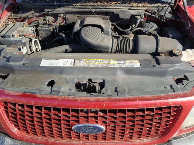 1FMRU1664YLB22735 - 2000 FORD EXPEDITION RED photo 7